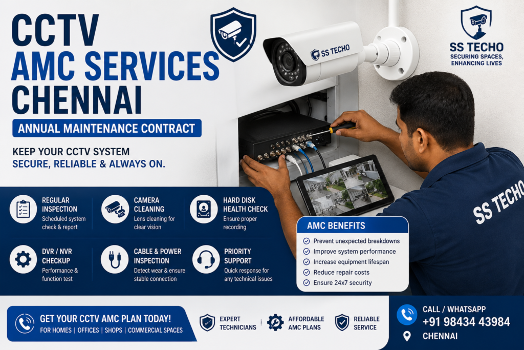 CCTV AMC Services Chennai by SS TECHO