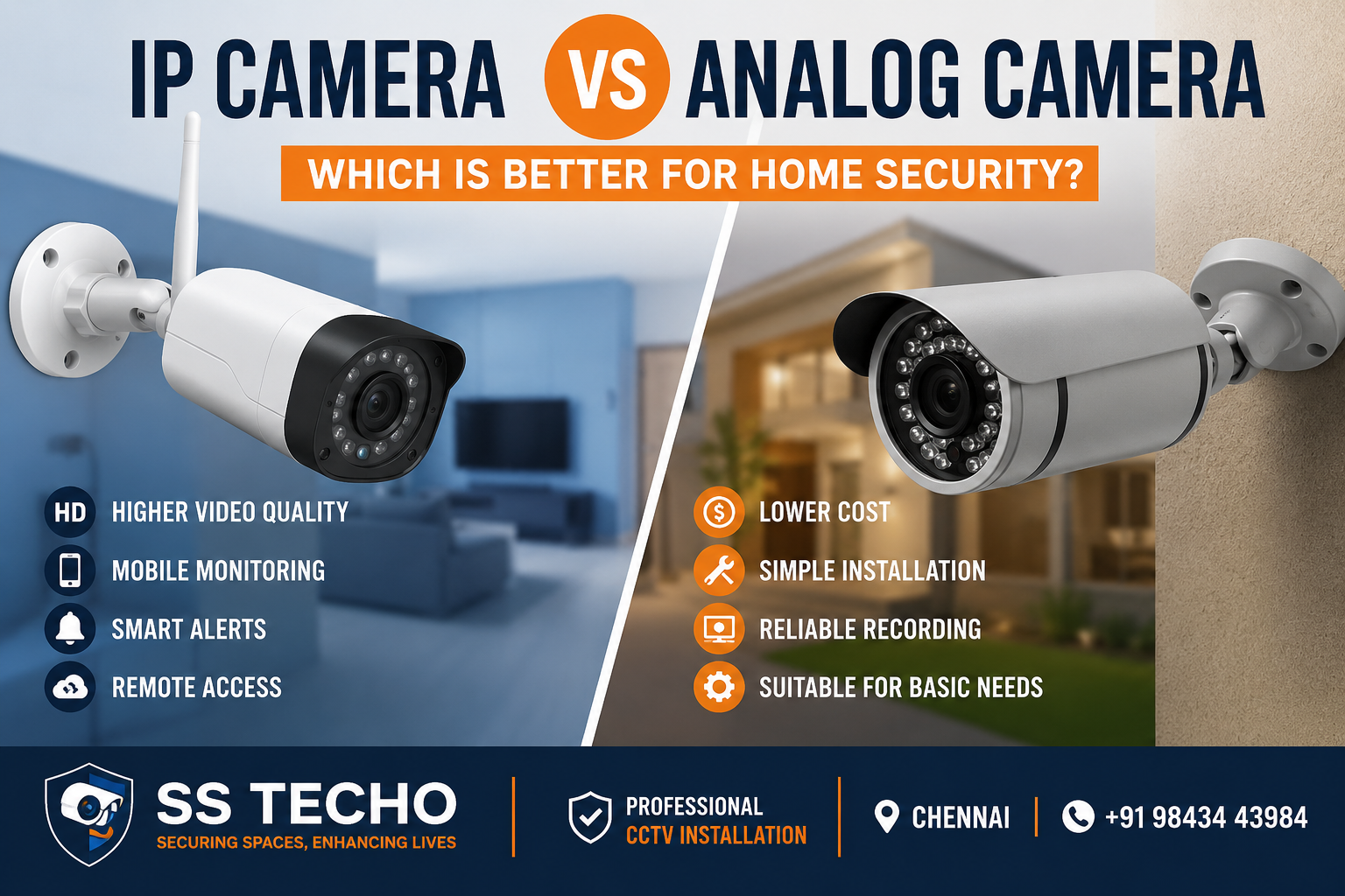 IP Camera vs Analog Camera Comparison for Home Security